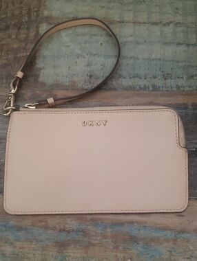 DKNY Leather Wristlet/Clutch